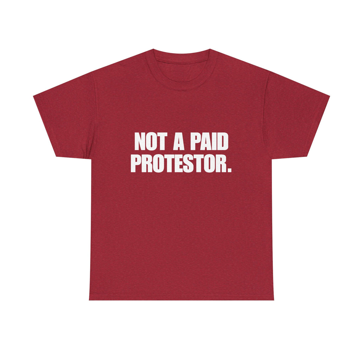 Not a Paid Protestor T‑Shirt (white text)
