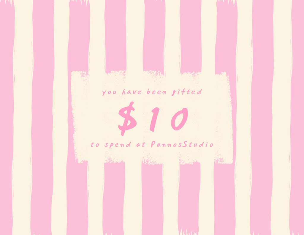 PANNOS STUDIO GIFT CARD!