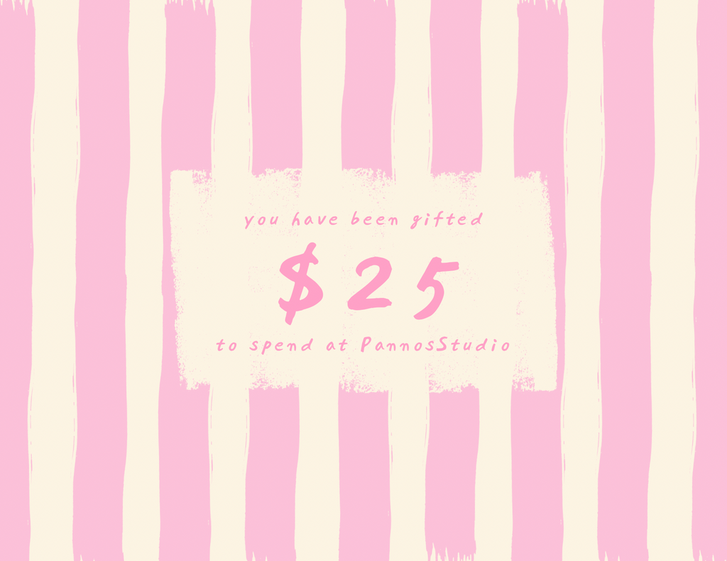 PANNOS STUDIO GIFT CARD!